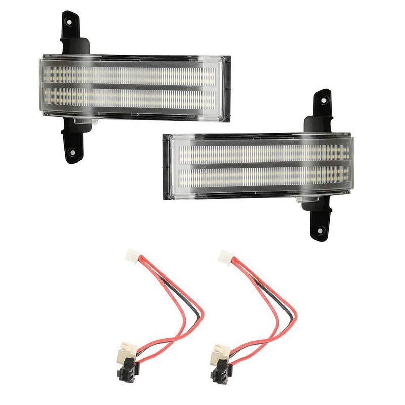 Luces de espejo de remolque ROCCS LED Switchback para Chevrolet y GMC