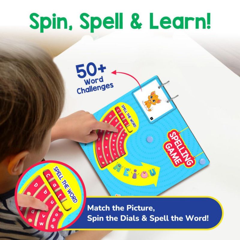 Juego de Ortografía Smartivity 4‑8 años – Juguete educativo de madera