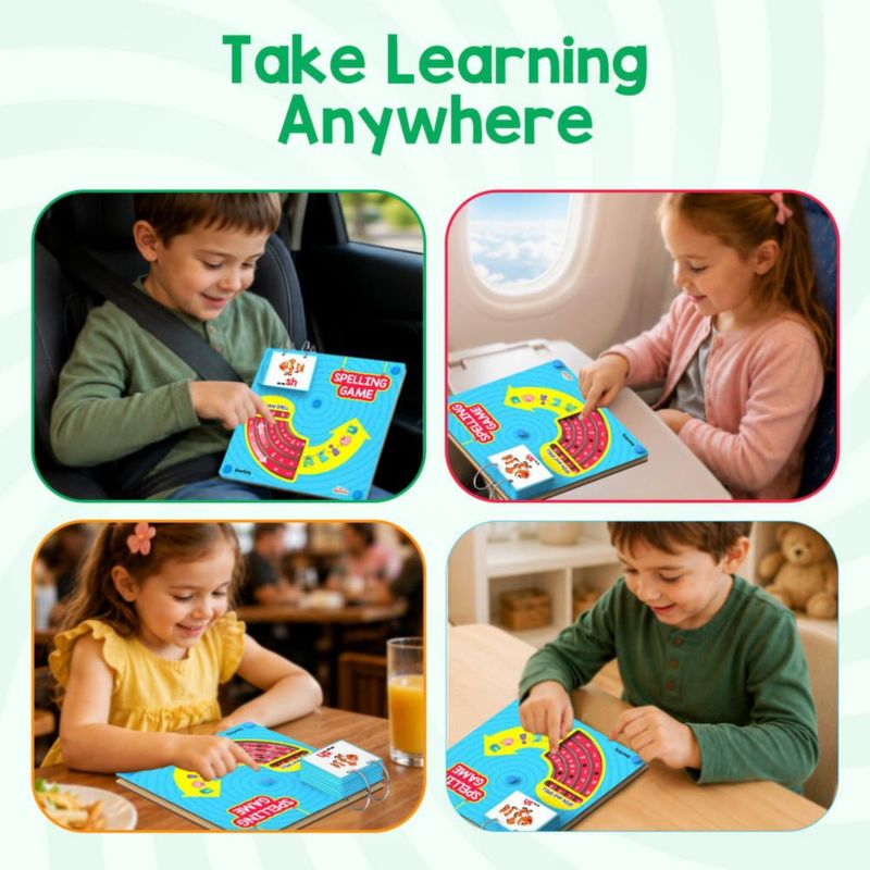 Juego de Ortografía Smartivity 4‑8 años – Juguete educativo de madera