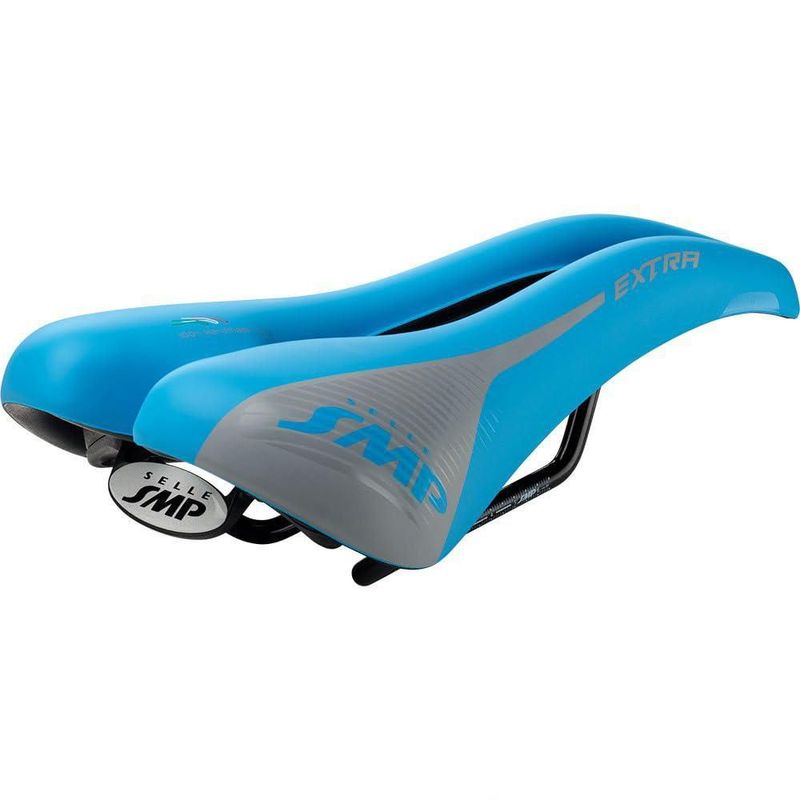 Sillín de bicicleta SMP Extra 275x140 mm azul claro mate 395 g