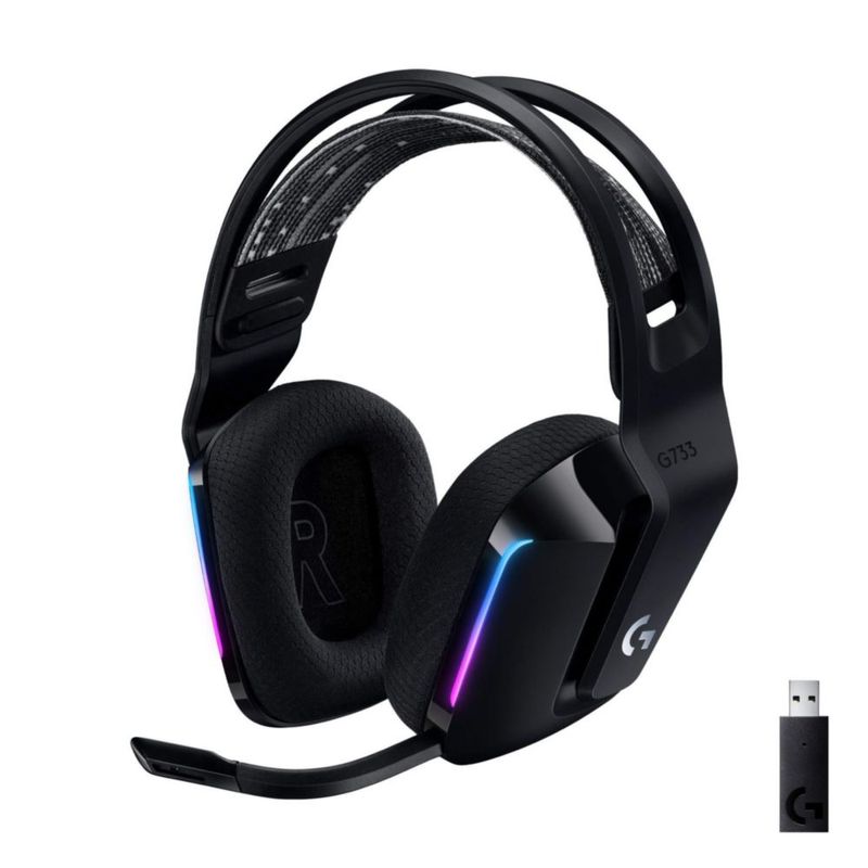 Auriculares inalámbricos para juegos Logitech G733 Lightspeed Black