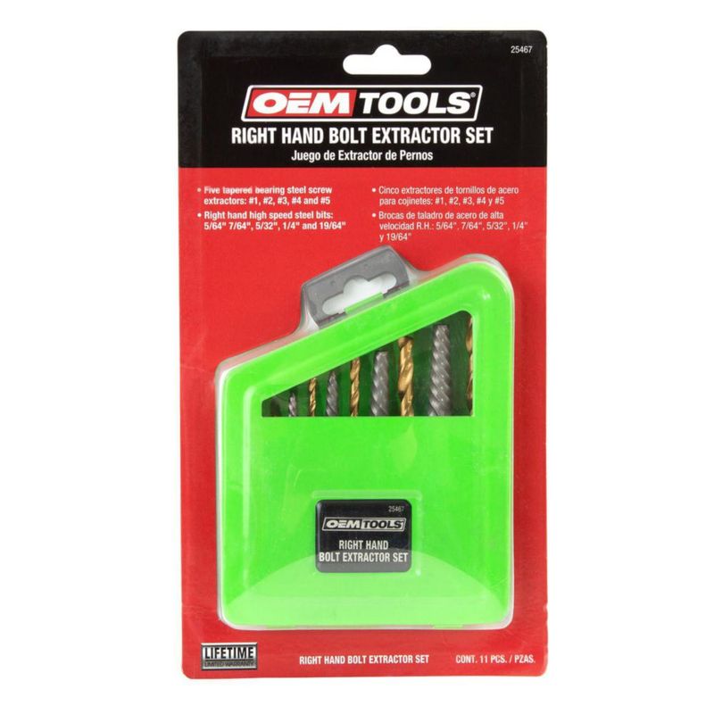 Juego de extractores de pernos OEMTOOLS 25467 10 piezas