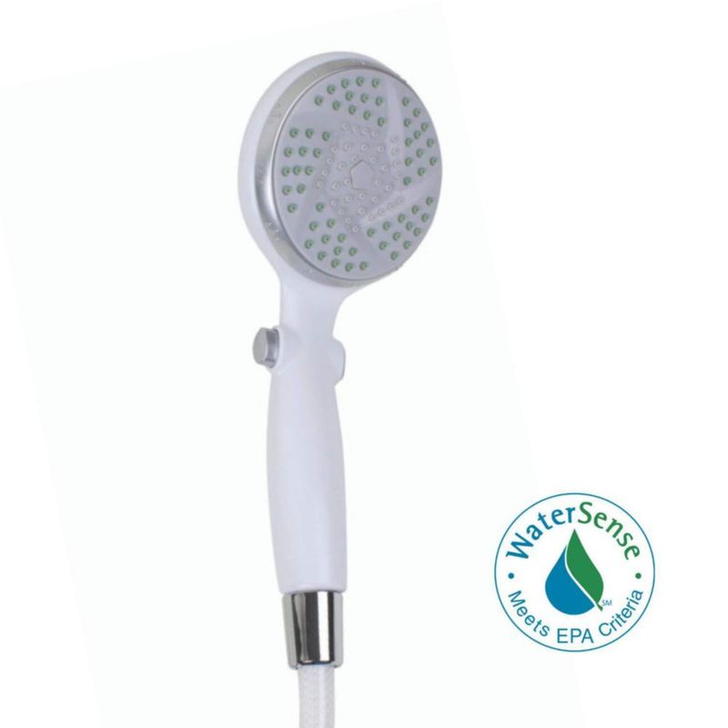 Cabezal de ducha Carex portátil cabezal de 9 cm 21 m manguera con pausa