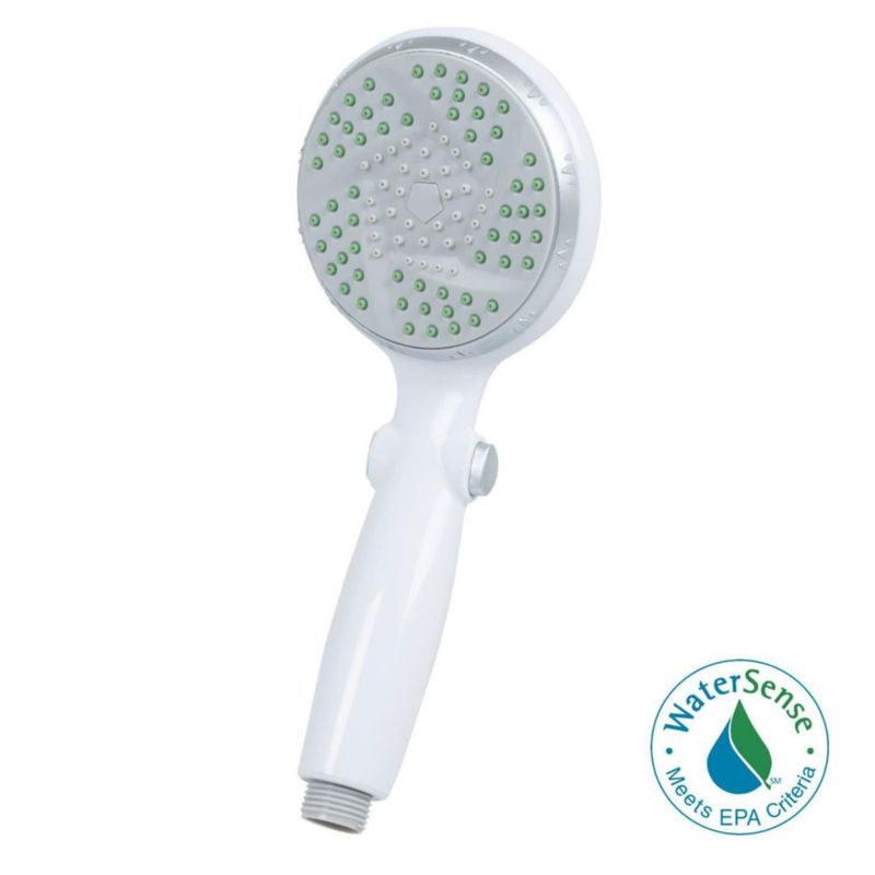 Cabezal de ducha Carex portátil cabezal de 9 cm 21 m manguera con pausa