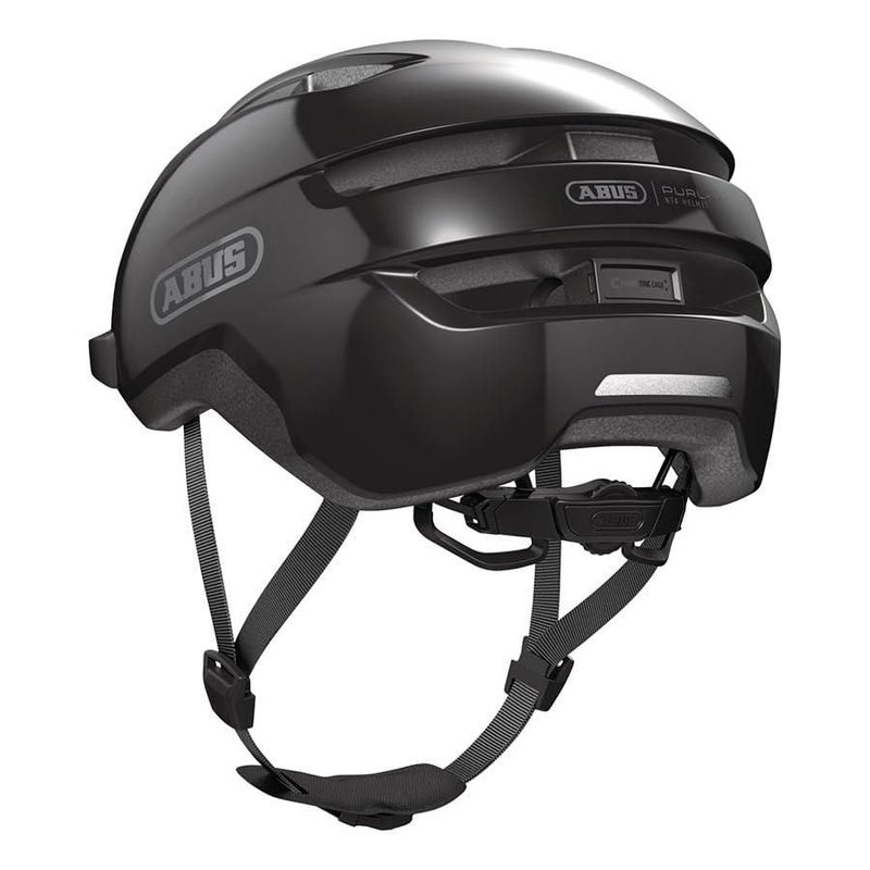Casco ABUS Purl‑Y Urban Negro Brillante Talla Grande