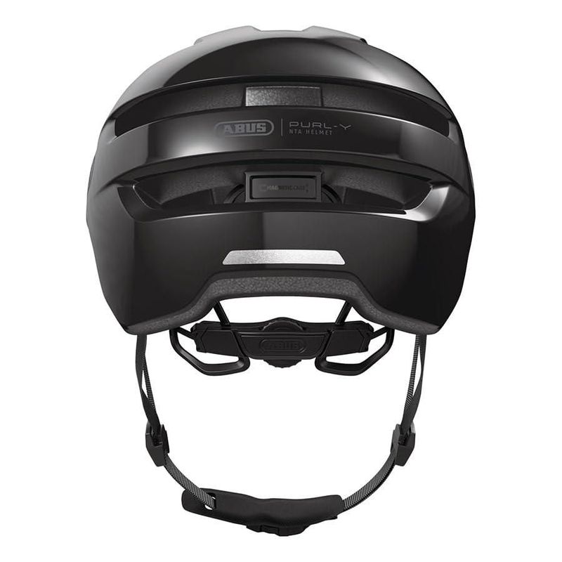 Casco ABUS Purl‑Y Urban Negro Brillante Talla Grande