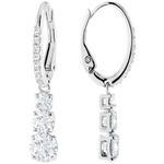 Aretes Swarovski 5416155 Attract Trilogy Round Blanco Baño