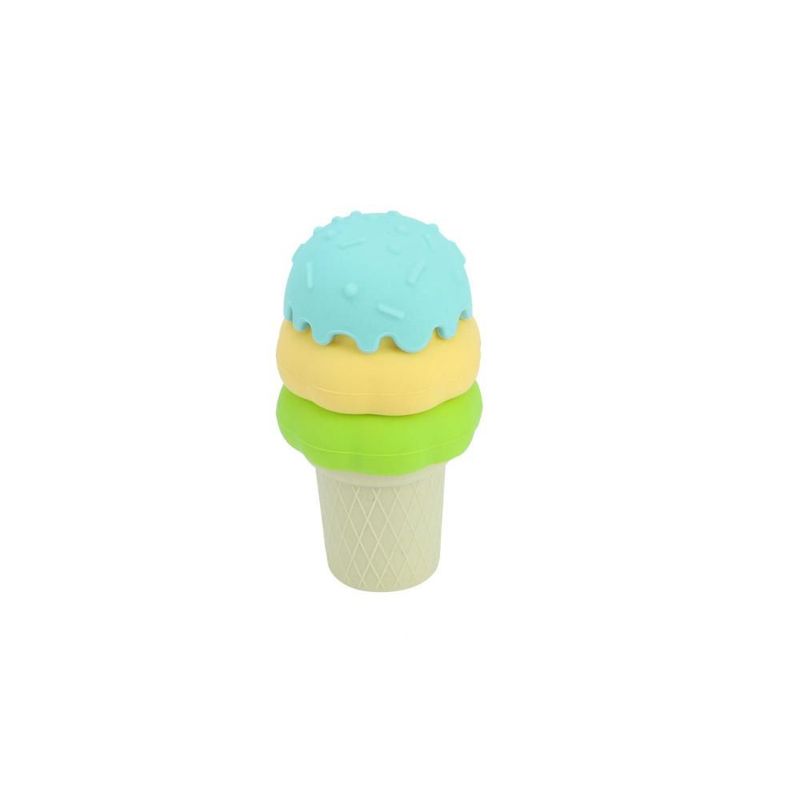 Juguete De Silicón Con Diseño De Helado Color Azul Apilable Lifestyle By Infanti
