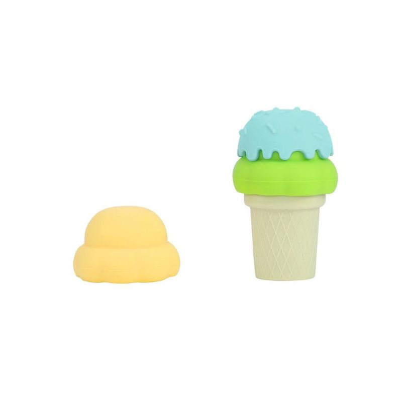 Juguete De Silicón Con Diseño De Helado Color Azul Apilable Lifestyle By Infanti