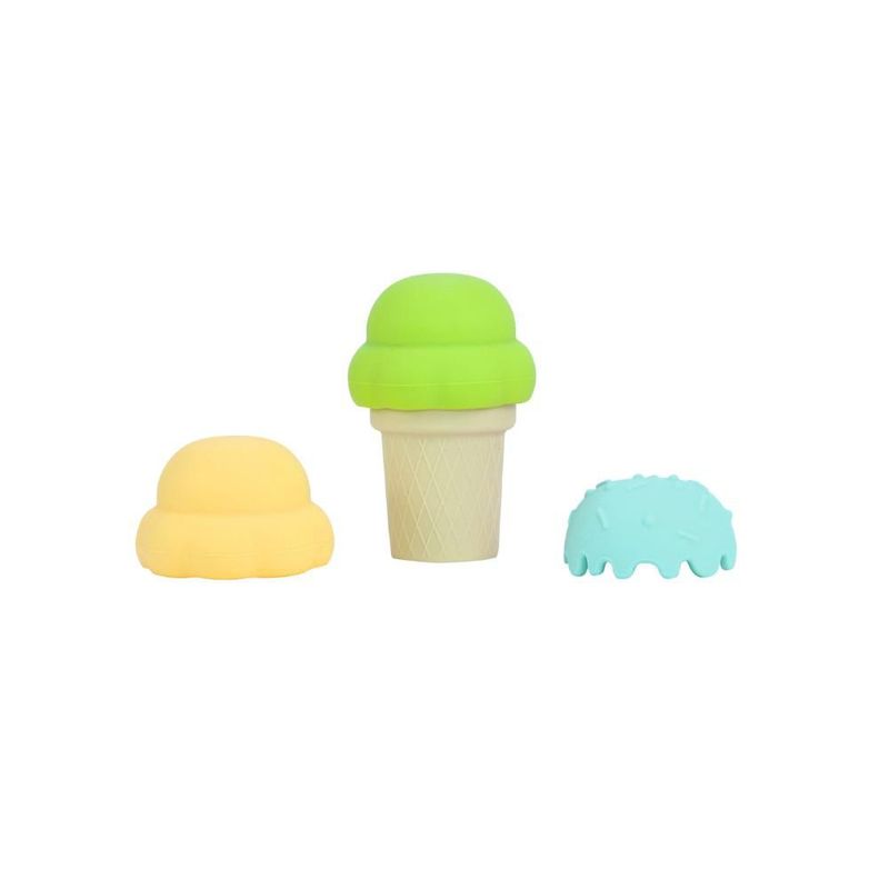 Juguete De Silicón Con Diseño De Helado Color Azul Apilable Lifestyle By Infanti