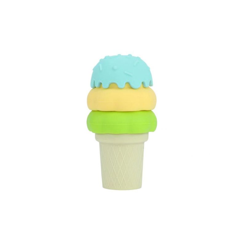 Juguete De Silicón Con Diseño De Helado Color Azul Apilable Lifestyle By Infanti