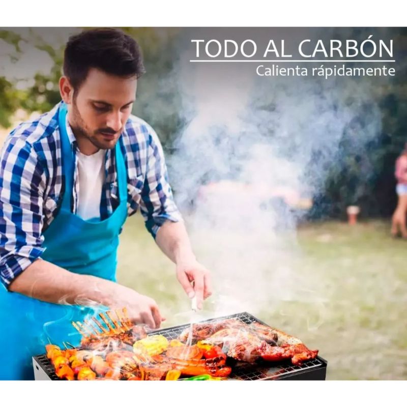 Asador Parrilla Carbón Grill Cocina Portátil