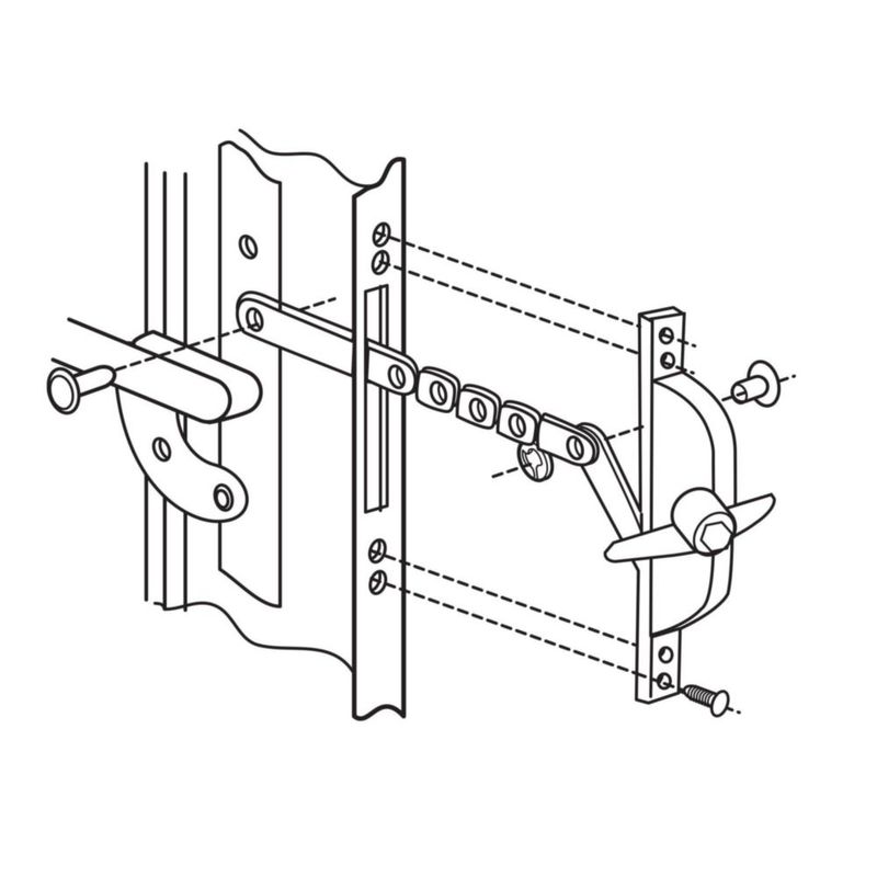 Louver Operator Prime-Line H 3547 Bronce fundido a presión