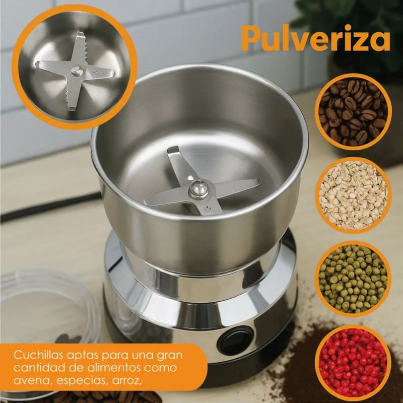 Pulverizador Eléctrico Pequeño De Acero Inoxidable