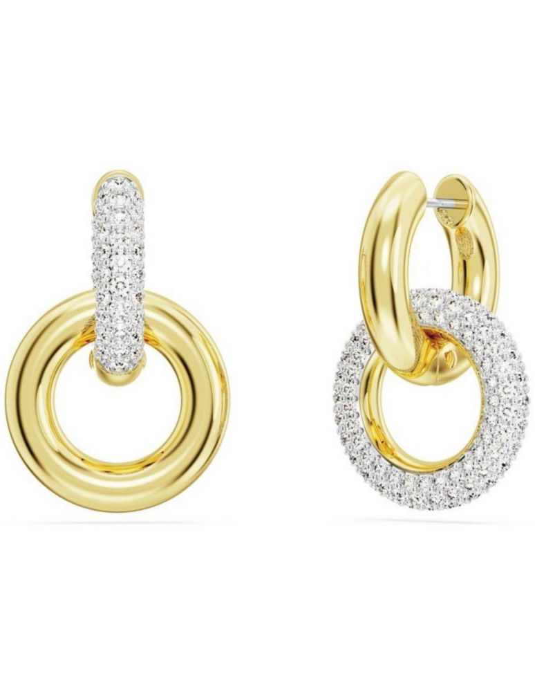 Aretes Pendientes Swarovski 5668818 De Aro Dextera Bucle