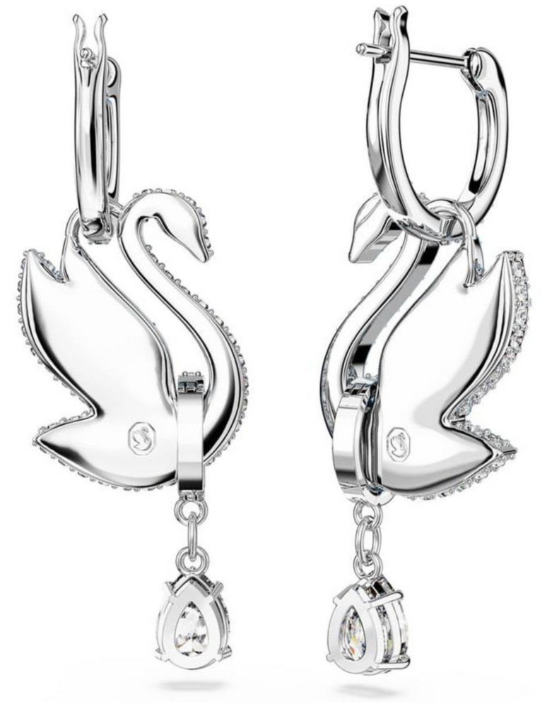 Pendientes Swarovski 5660593 Iconic Swan Cisne Azules Baño