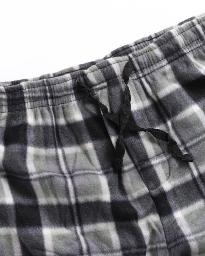 Pantalones de pijama de polar a cuadros Active Club - Pack de 3 - Talla grande
