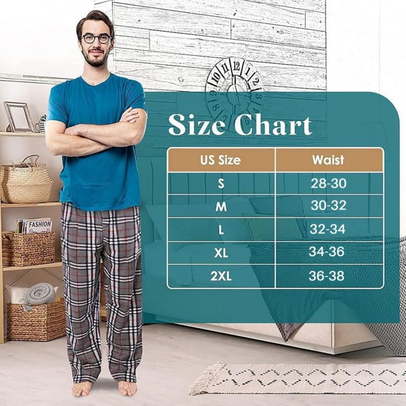 Pantalones de pijama de polar a cuadros Active Club - Pack de 3 - Talla grande