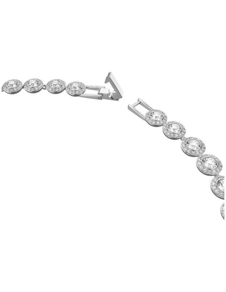 Conjunto Colgante Collar de Swarovski 5367853 Angelic Blanco Baño Rodio