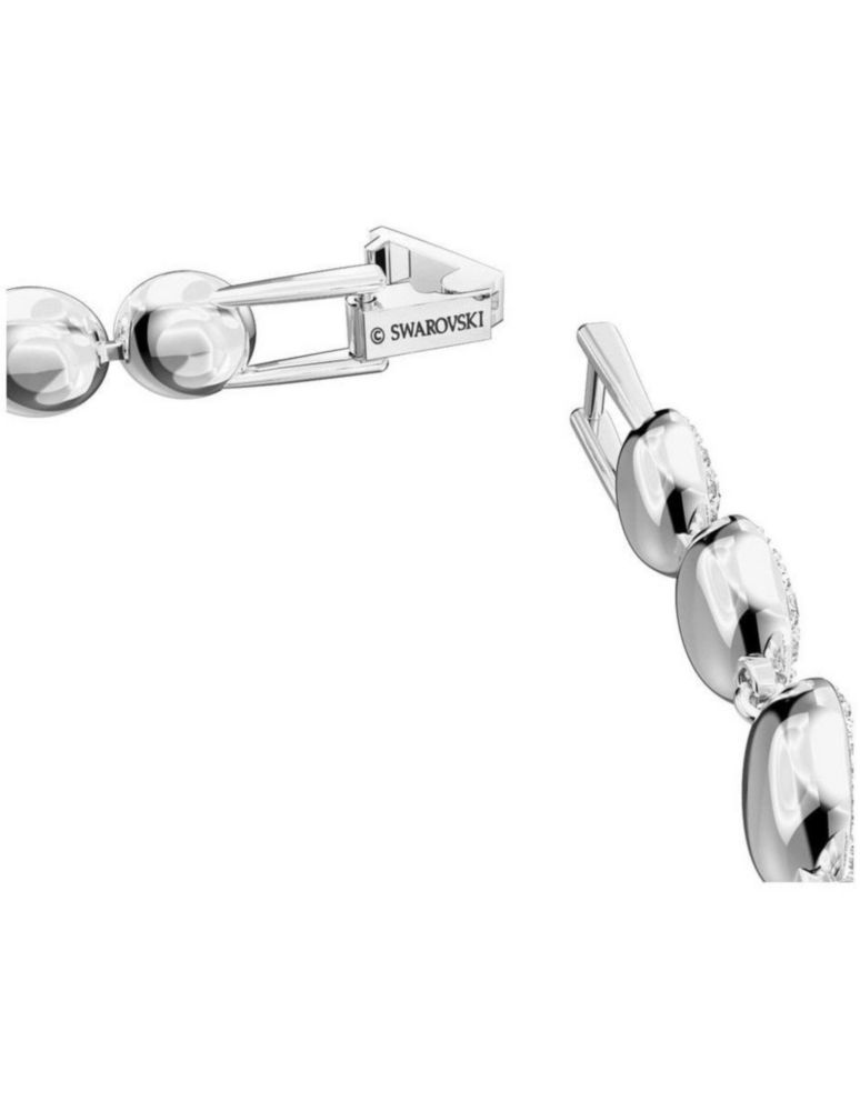 Conjunto Colgante Collar de Swarovski 5367853 Angelic Blanco Baño Rodio