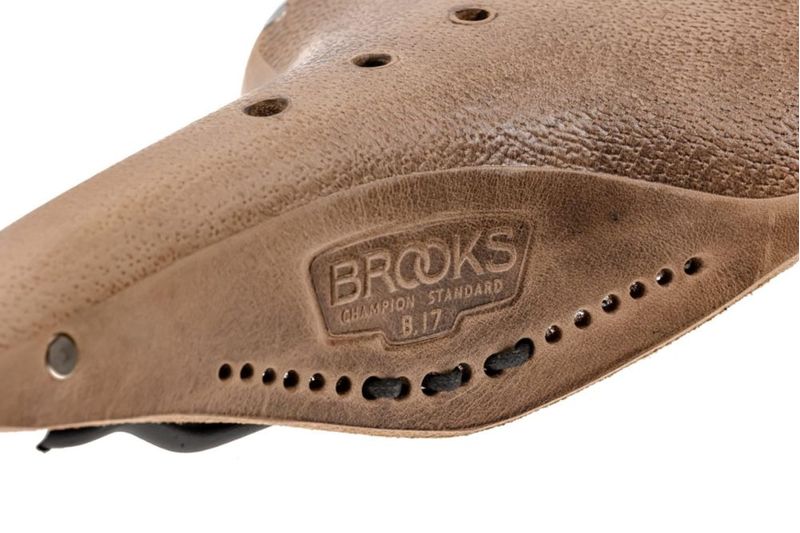 Sillín de bicicleta Brooks England B17 color marrón oscuro talla única