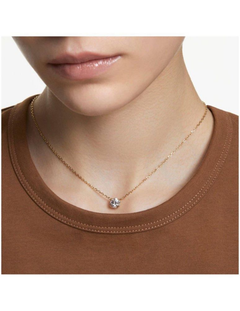 Collar Colgante de Swarovski 5636703 Constella Blanco Baño Oro