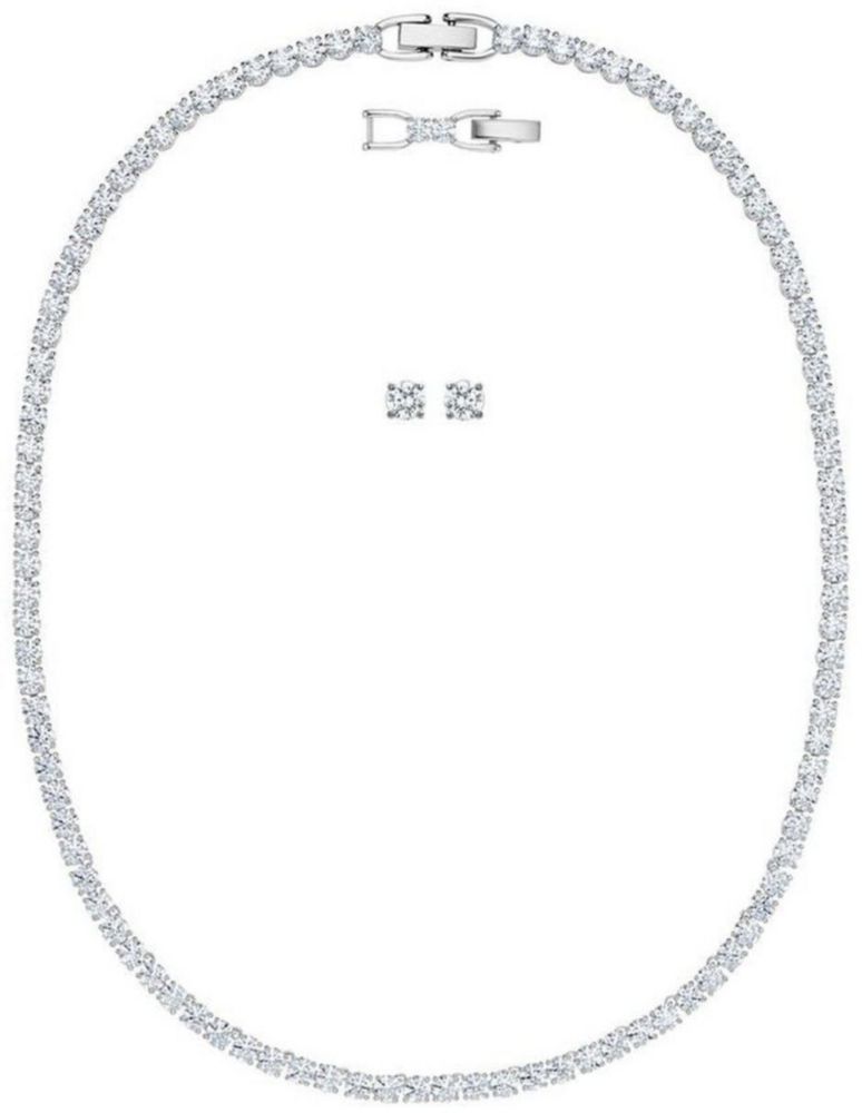 Conjunto Swarovski 5506861 Tennis Deluxe Blanco Baño