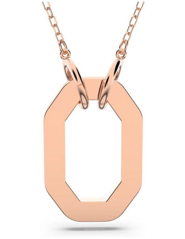 Collar Colgante Swarovski 5642389 Dextera Octogonal Pavé Baño Oro