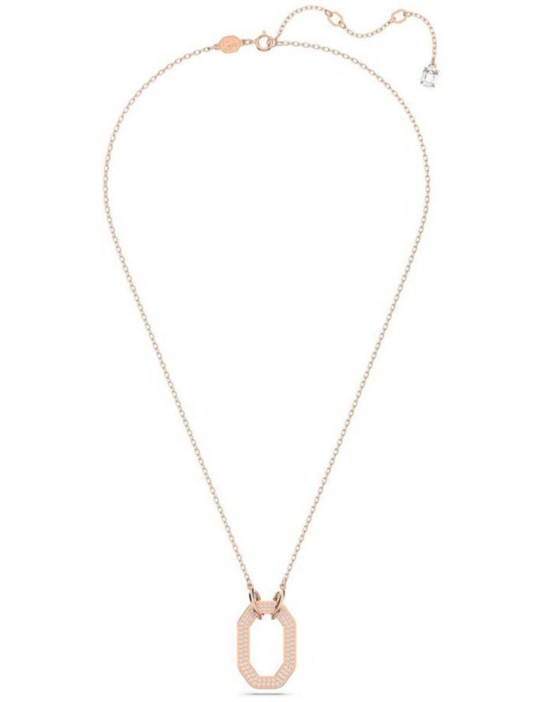 Colgante Collar de Swarovski 5642389 Dextera Octogonal Pavé Baño Oro