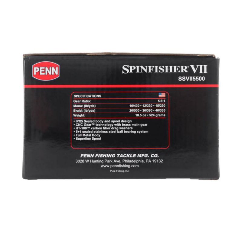 Carrete de Pesca PENN SSVII5500 Spinfisher VII