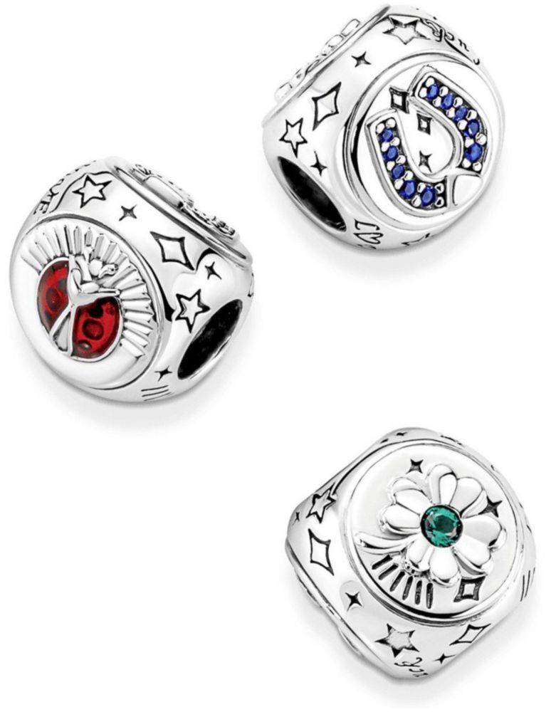 Charm Sujetador Dije de Pandora 790100c01 De Tres Lados Trébol Herradura