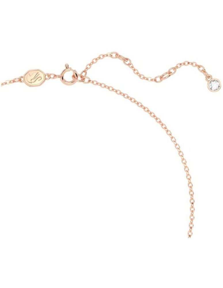 Conjunto Collar Swarovski 5661680 Volta Lazo Blanco Baño Tono Oro