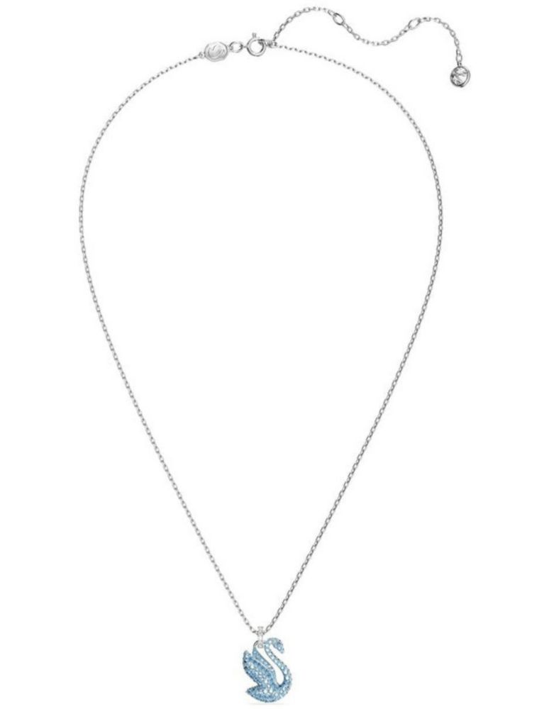 Colgante Collar de Swarovski 5660594 Iconic Swan Cisne Azul Baño