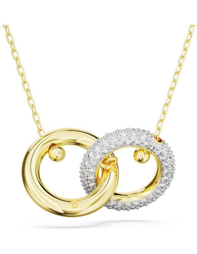 Collar Colgante Swarovski 5668820 Dextera Bucle Entrelazado Blanco