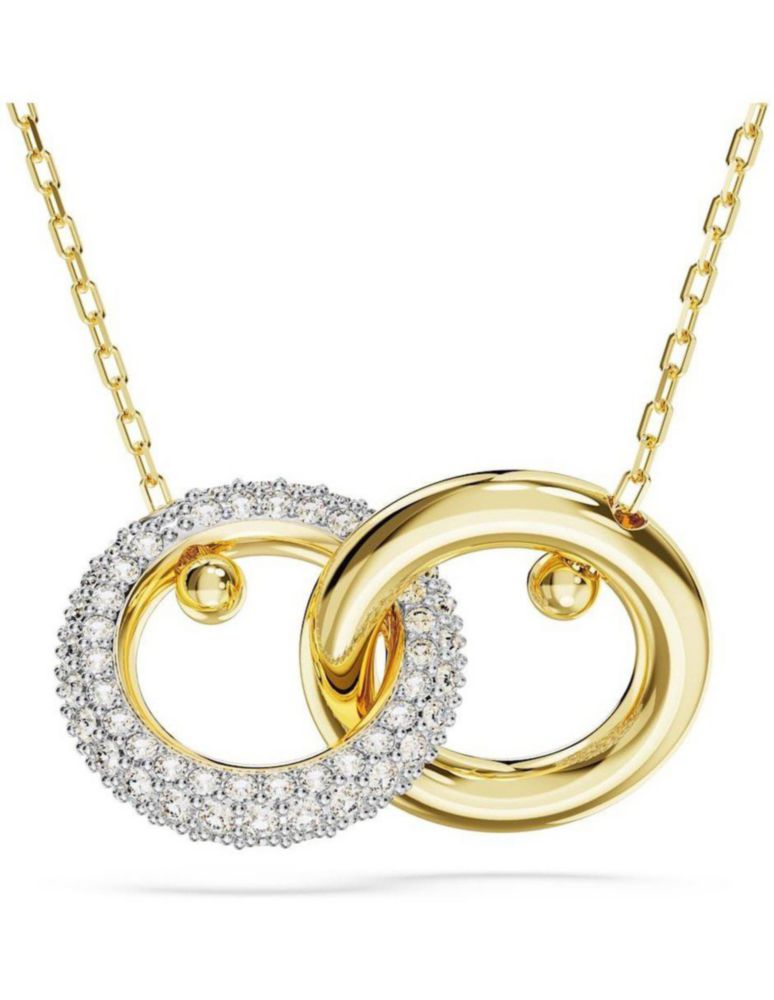 Collar Colgante Swarovski 5668820 Dextera Bucle Entrelazado Blanco
