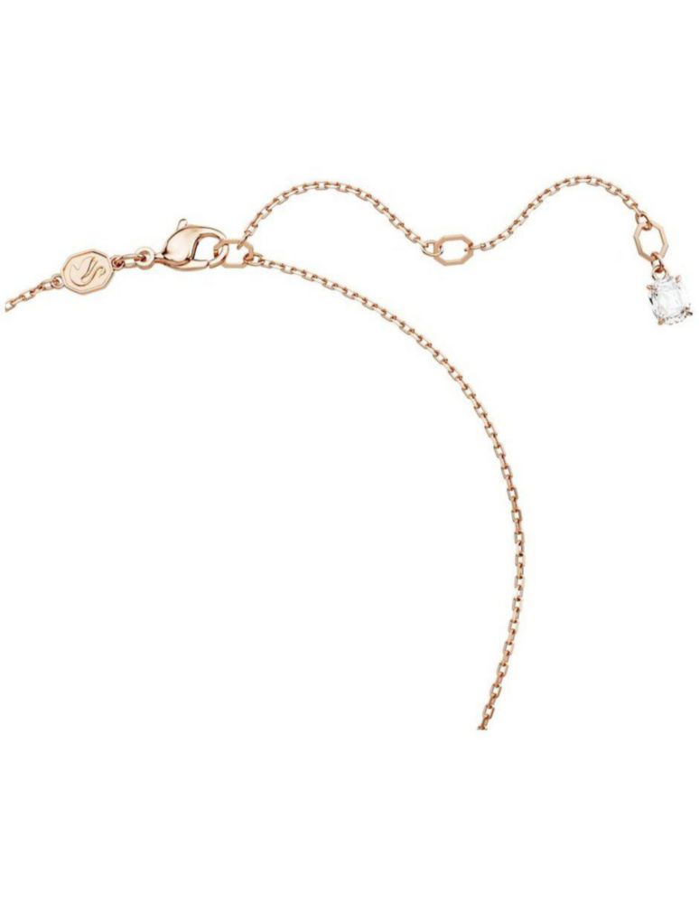 Collar Colgante de Swarovski 5674211 Idyllia Trébol Blanco Baño Rosado