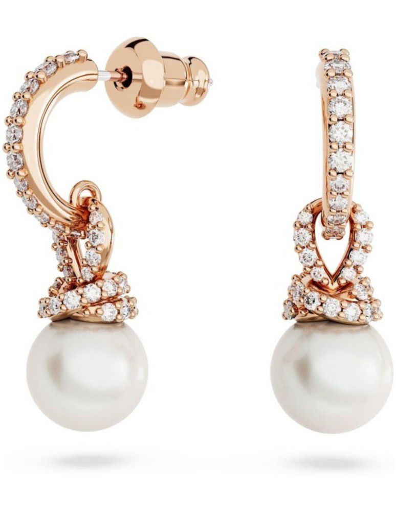 Conjunto Collar Swarovski 5672835 Originally Blanco Baño Tono Oro