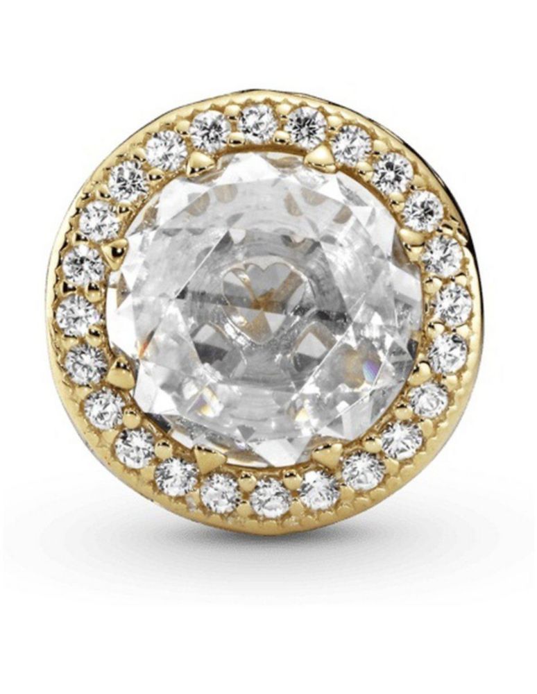 Charm Sujetador Dije de Pandora 750843cz Oro 14k Transparente Centelleante
