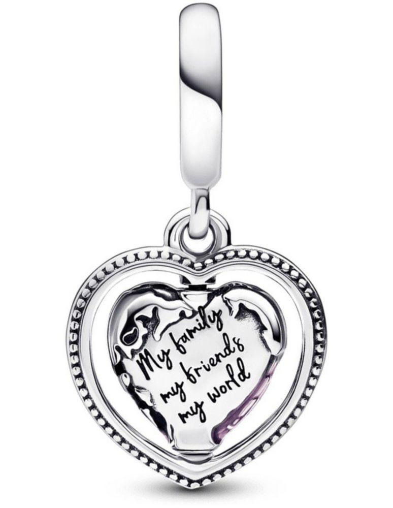 Charm Dije Sujetador de Pandora 792240c01 Colgante De Familia Globo Terráqueo