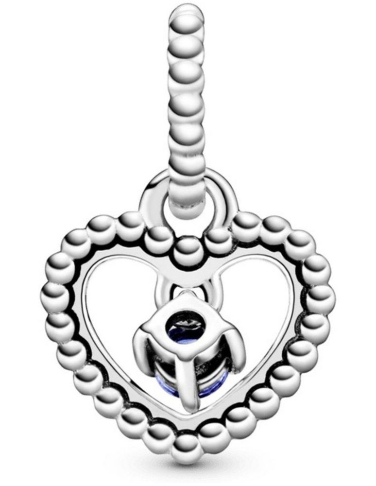 Charm Sujetador Dije Pandora 798854c12 Colgante Corazón De Abalorio Azul