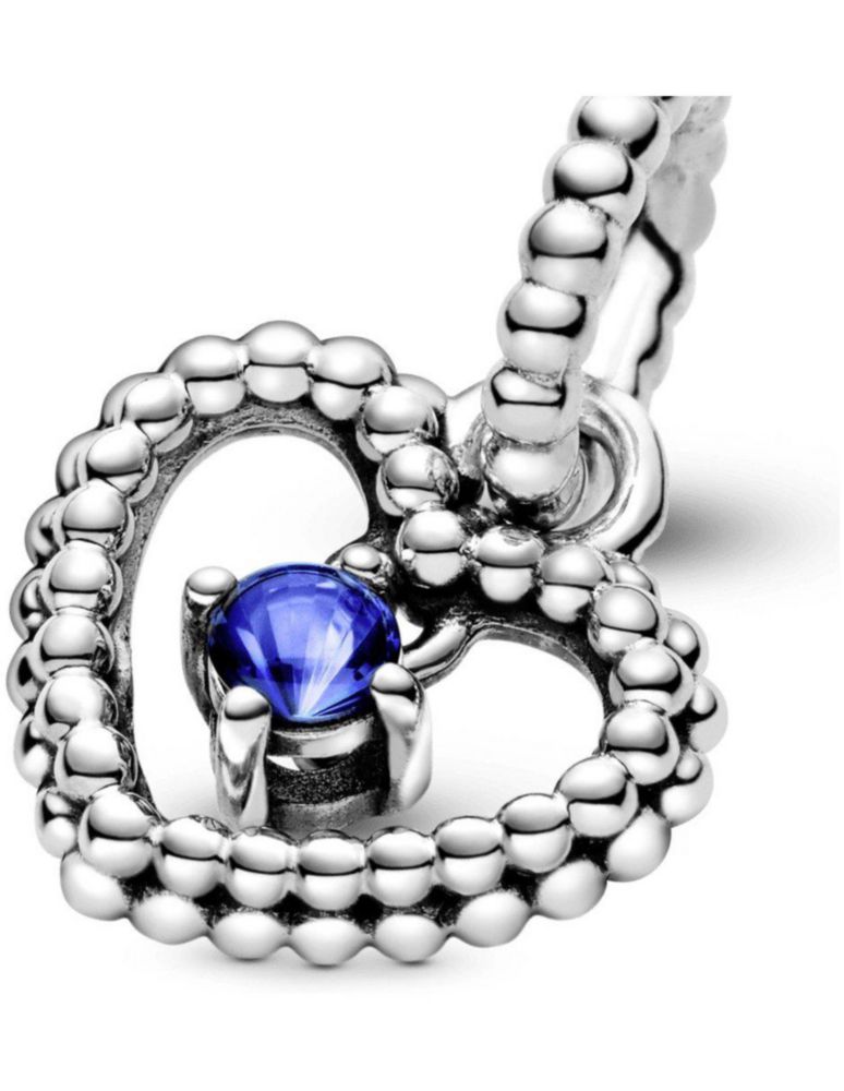 Charm Sujetador Dije Pandora 798854c12 Colgante Corazón De Abalorio Azul