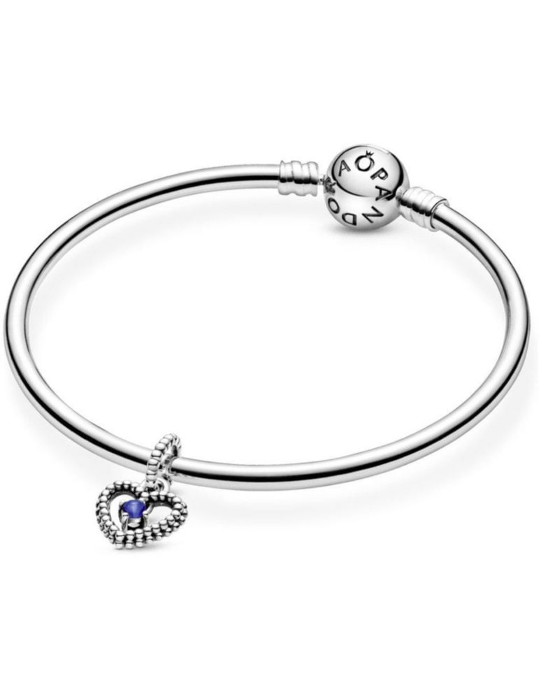 Charm Sujetador Dije Pandora 798854c12 Colgante Corazón De Abalorio Azul