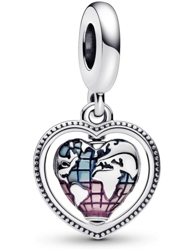 Charm Sujetador Dije de Pandora 792240c01 Colgante De Familia Globo Terráqueo