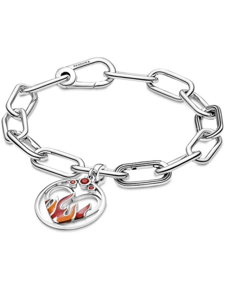Charm Sujetador Dije Medallón Fuego Interior Pandora 799674c01 Me Joya Original