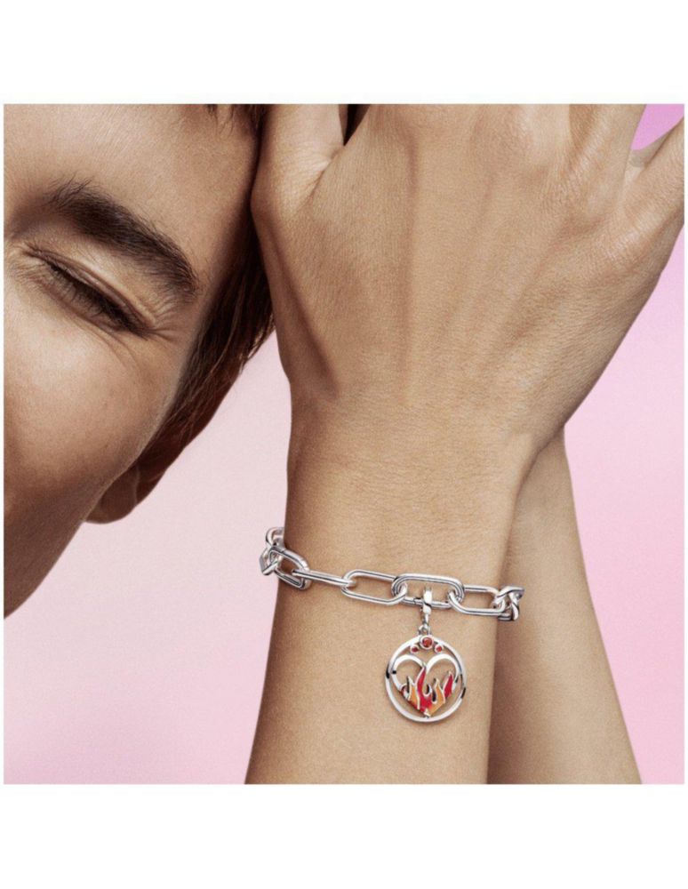 Charm Dije Sujetador Medallón Fuego Interior de Pandora 799674c01 Me Joya Original