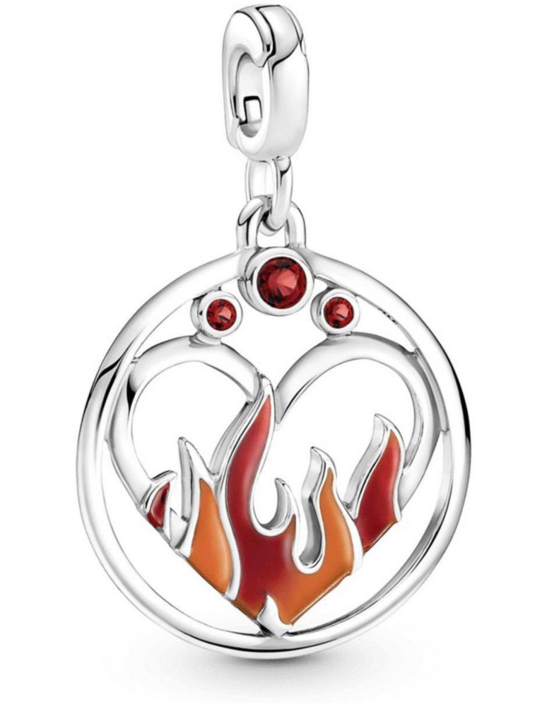 Charm Dije Sujetador Medallón Fuego Interior de Pandora 799674c01 Me Joya Original