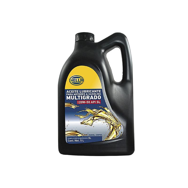 ACEITE HELLA MULTIGRADO SAE 20W50 API SL 5L HMOSL-20W50