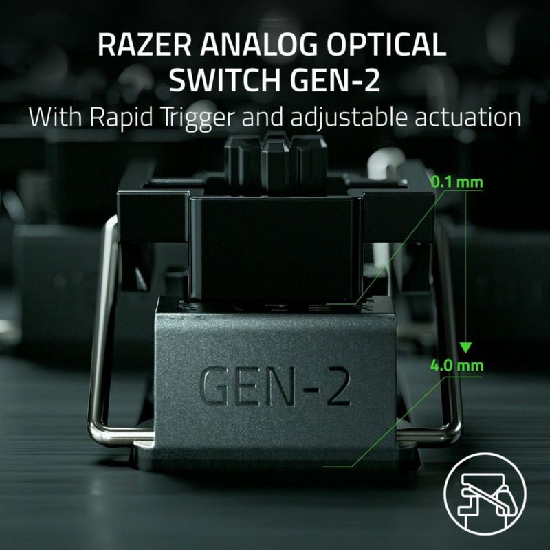 Teclado para juegos Razer Huntsman V3 Pro TKL Analógico Óptico Negro