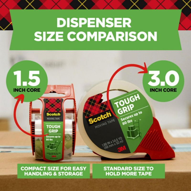 Cinta adhesiva Scotch Tough Grip transparente 48 cm x 50 m