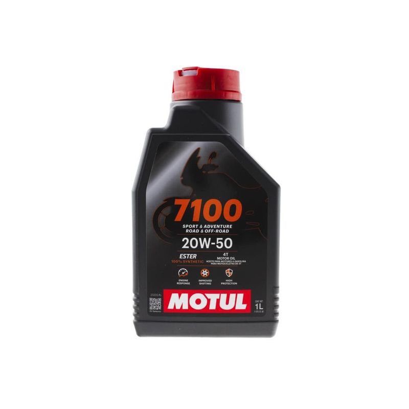 ACEITE MOTUL MOTO SINTETICO 7100 4T 20W50 1LT 104103